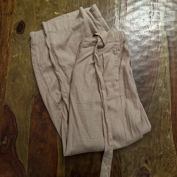 Sonoma Pants - Medium High Rise Wide Leg Linen Pants!